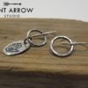Asymmetric Sterling Silver Hand Earrings