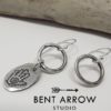 Asymmetric Sterling Silver Hand Earrings