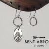Asymmetric Sterling Silver Hand Earrings