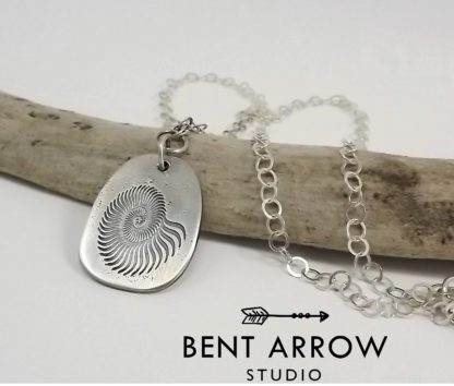 Sterling Silver Nautilus Necklace
