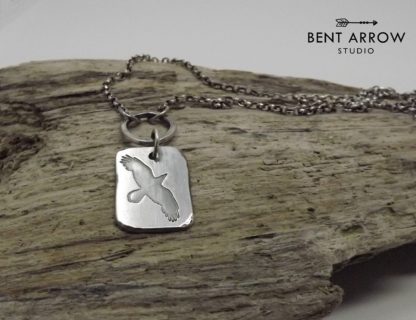 Sterling Silver Raven Necklace