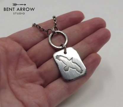 Sterling Silver Raven Necklace