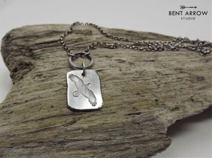 Sterling Silver Raven Necklace