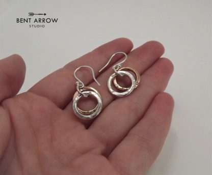 Silver & Bronze Earrings