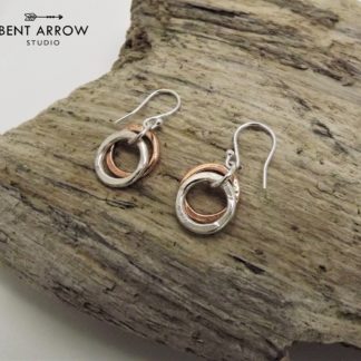 Silver & Bronze Earrings
