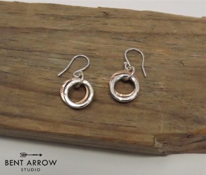 Silver & Bronze Earrings