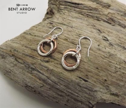 Silver & Bronze Earrings