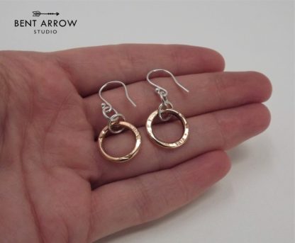 Ancient Bronze Circle Earrings