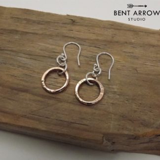 Ancient Bronze Circle Earrings