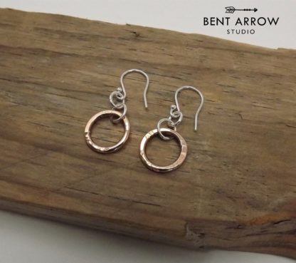 Ancient Bronze Circle Earrings