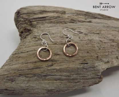 Ancient Bronze Circle Earrings