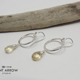 Sterling Silver Citrine Earrings