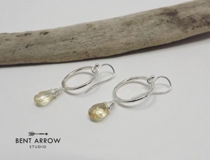 Sterling Silver Citrine Earrings