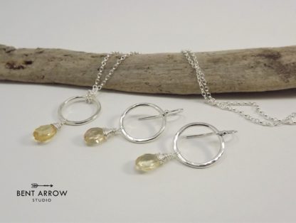 Sterling Silver Citrine Earrings