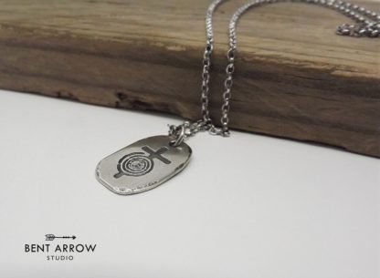 Sacred Spiral Cross Necklace