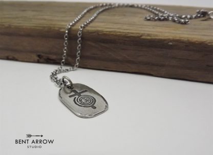 Sacred Spiral Cross Necklace