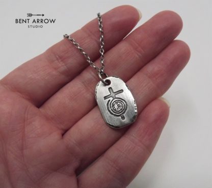 Sacred Spiral Cross Necklace