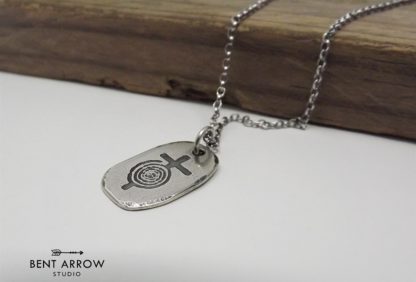 Sacred Spiral Cross Necklace