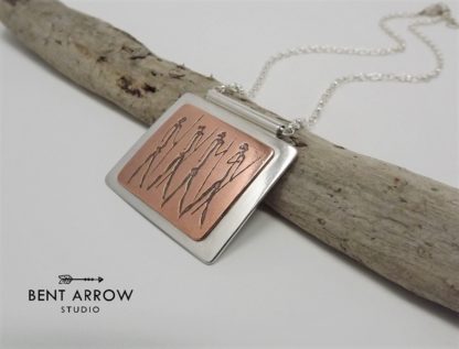 Mixed Metal Warrior Necklace