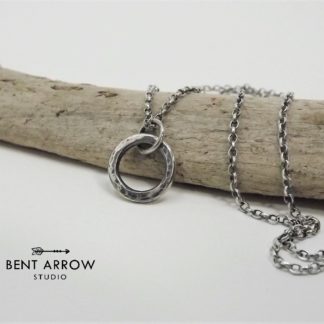 Sterling Silver Loop Necklace