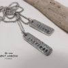 Silver Inspirational Word Necklace