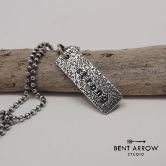 Silver Inspirational Word Necklace