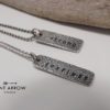 Silver Inspirational Word Necklace