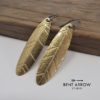 Brass Feather Earrings