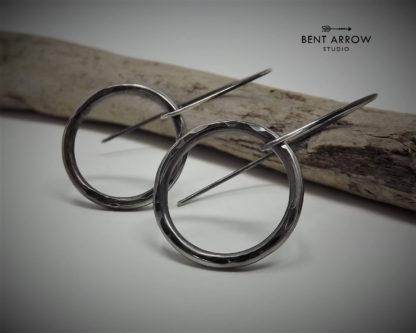 Oxidised Hoop Earrings