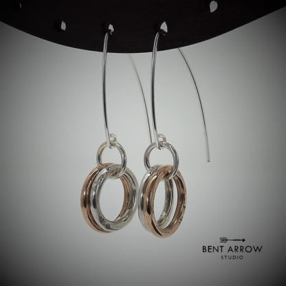 Bronze Circle Earrings