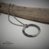 Ombre Silver Circle Necklace