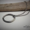 Ombre Silver Circle Necklace