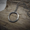 Ombre Silver Circle Necklace