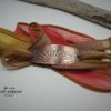 Orange Silk Ribbon Wrap Bracelet