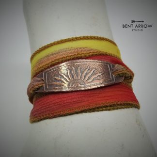 Sunrise Silk Wrap Bracelet