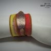 Orange Silk Ribbon Wrap Bracelet