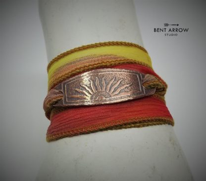 Sunrise Silk Wrap Bracelet