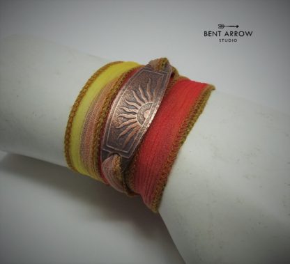 Sunrise Silk Wrap Bracelet