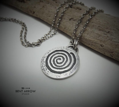 Silver Spiral Necklace