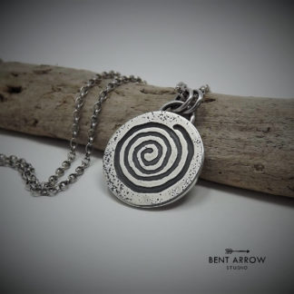 Silver Spiral Necklace