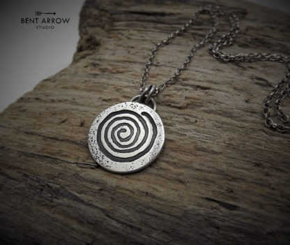 Silver Spiral Necklace