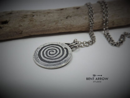 Silver Spiral Necklace