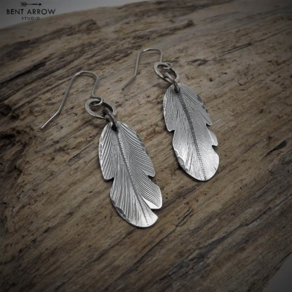 Crow Feather Earrings