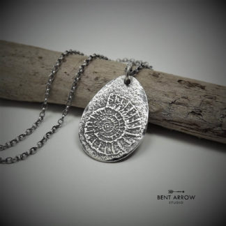 Silver Ammonite Necklace
