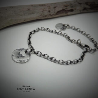 Wild Soul Crow Charm Bracelet