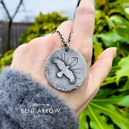 Compass Crow Pendant
