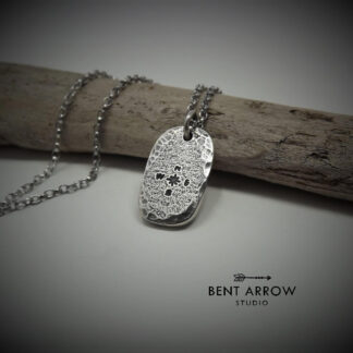 Compass Pebble Pendant