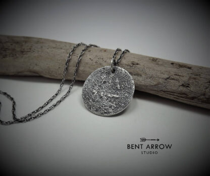 Textured Moon Necklace