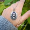 Sapphire Skull Necklace