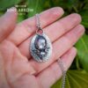 Sapphire Skull Necklace